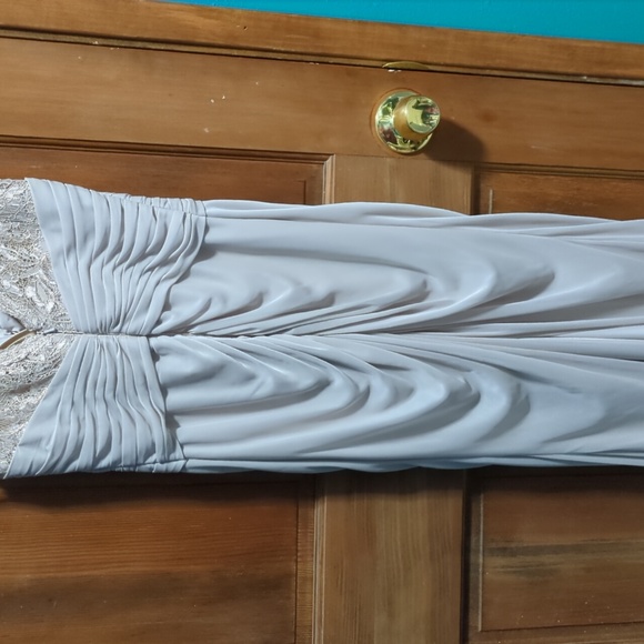 Shimmery David's Bridal Dress - Picture 7 of 12